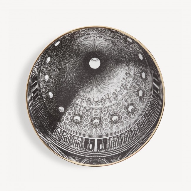 포르나세티 접시 Cupola Tiburio di S. Maria delle Grazie (Milano) Fornasetti Plate Cupola Tiburio di S. Maria delle Grazie (Milano) 00596