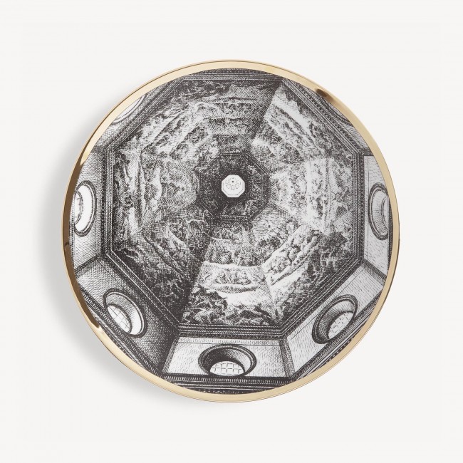 포르나세티 접시 Cupola S안타 Maria del Fiore (Firenze) Fornasetti Plate Cupola Santa Maria del Fiore (Firenze) 00594