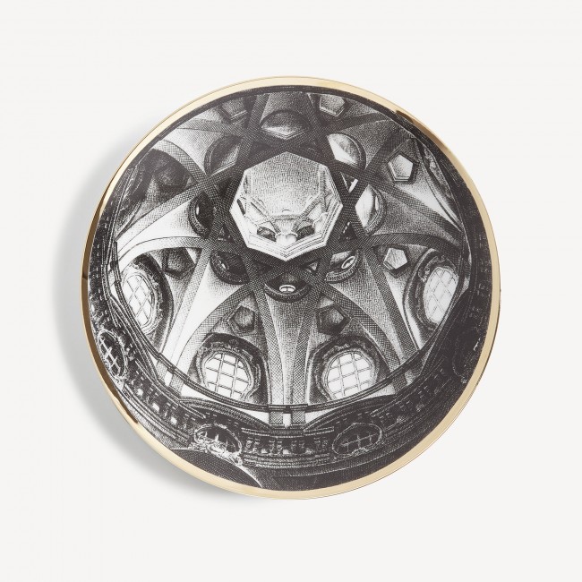 포르나세티 접시 Cupola S. Lorenzo (Torino) Fornasetti Plate Cupola S. Lorenzo (Torino) 00593