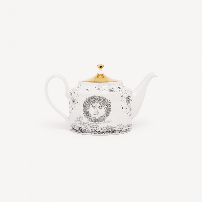 포르나세티 티포트 Solitario Fornasetti Teapot Solitario 00574