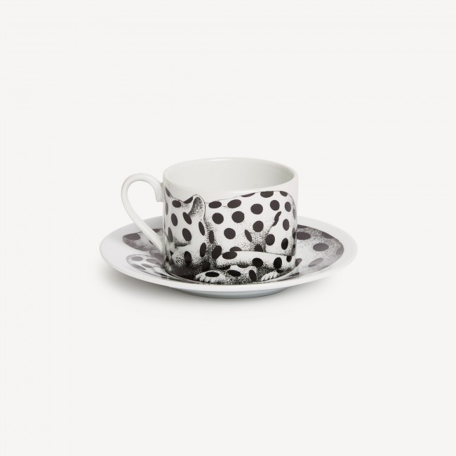 포르나세티 Tea cup High Fidelity Pois Fornasetti Tea cup High Fidelity Pois 00572