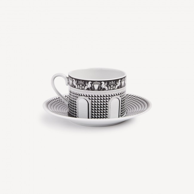 포르나세티 Tea cup Facciata Quattrocentesca Fornasetti Tea cup Facciata Quattrocentesca 00522