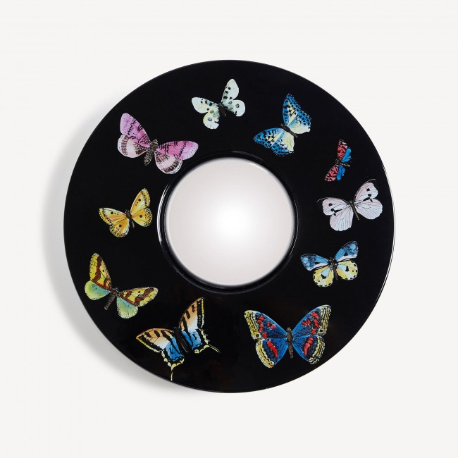 포르나세티 프레임 with convex 거울 Farfalle Fornasetti Frame with convex mirror Farfalle 00458