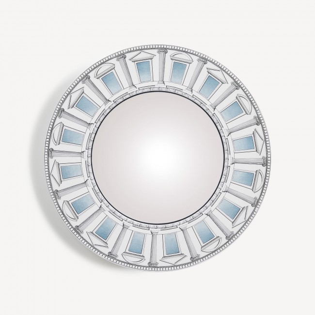 포르나세티 프레임 with convex 거울 Architettura Celeste Fornasetti Frame with convex mirror Architettura Celeste 00444