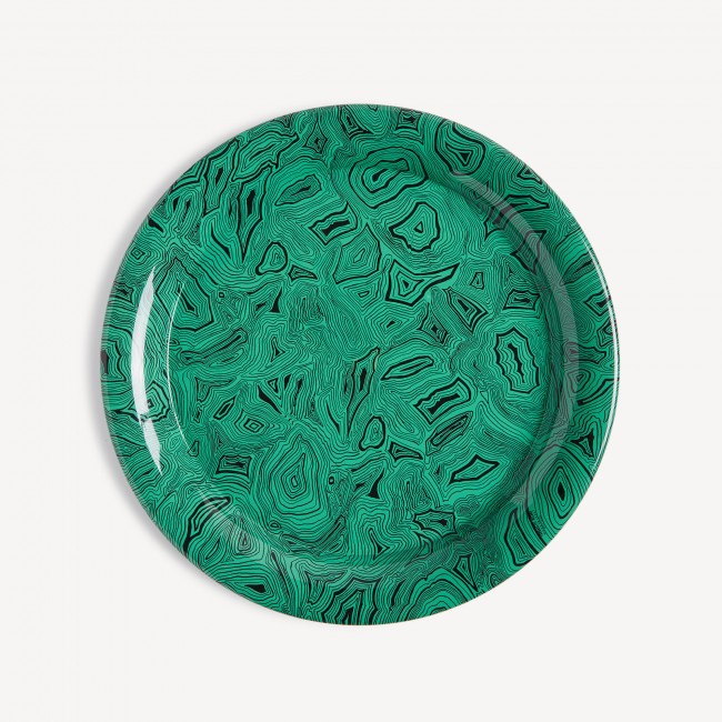 포르나세티 트레이 Malachite Fornasetti Tray Malachite 00429