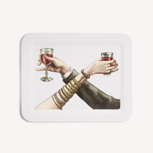 포르나세티 트레이 Brindisi multicolour Fornasetti Tray Brindisi multicolour 00426