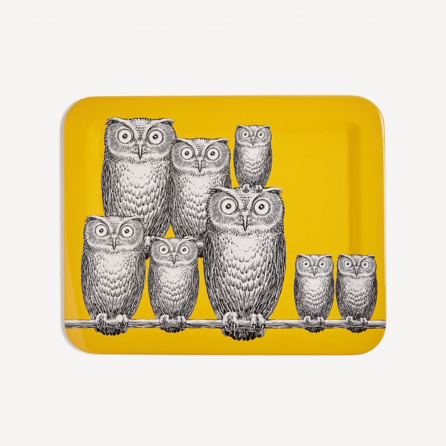 포르나세티 트레이 Civette Fornasetti Tray Civette 00425