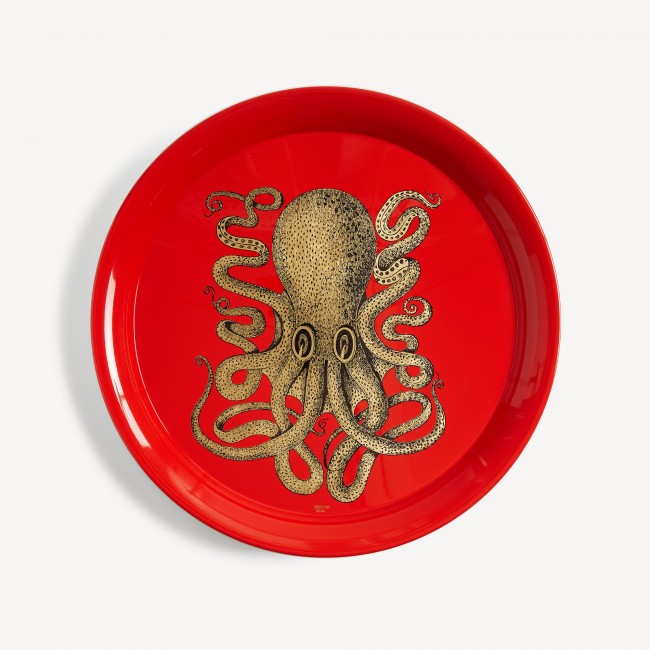 포르나세티 트레이 Polipo 골드 Fornasetti Tray Polipo gold 00411