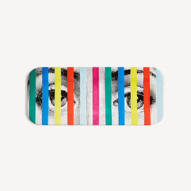 포르나세티 트레이 Face & 스트라이프S Fornasetti Tray Face & Stripes 00378