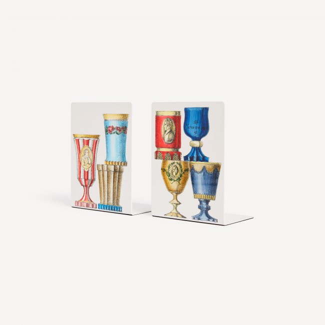 포르나세티 Bookends Bicchieri di Boemia Fornasetti Bookends Bicchieri di Boemia 00293