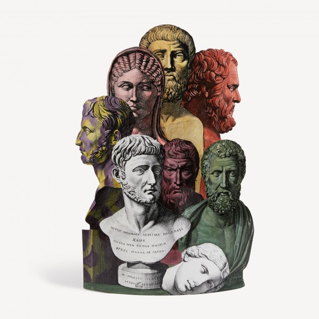 포르나세티 엄브렐라 스탠드 Trompe loeil Teste Antiche Fornasetti Umbrella stand Trompe loeil Teste Antiche 00226
