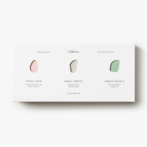 크렘 씨글라스 페이스&바디솝 (3개입 세트) / Seaglass Soap (Gift Set)