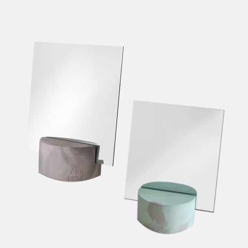 에이피알론드 콘크리트 라운드 테이블 거울 / CONCRET round mirror 2 color