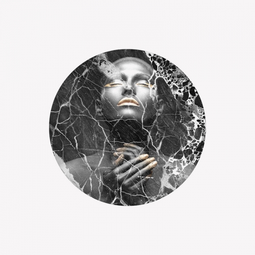 일바 써클 아트 블랙 마블 레이디 ILVA Circle Art Black Marble Lady