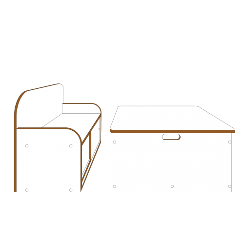 리빌라 화이트 린느테이블&체어 REVILLA WHITE LUNE TABLE & CHAIR