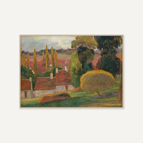 그릿시즌 폴 고갱 / A Farm in Brittany, 1894 (액자포함, 42x60)