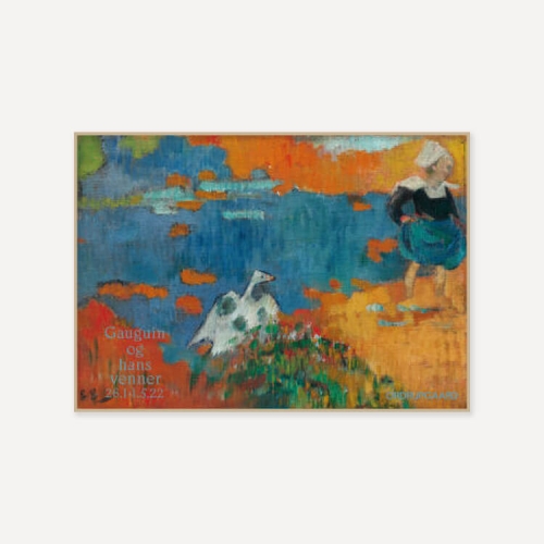 그릿시즌 폴 고갱 / Breton Girl and Goose by the Water, 1888 (액자포함, 60x84)