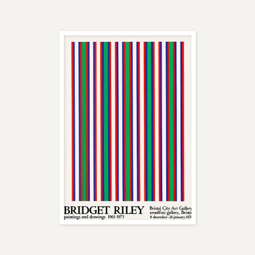 그릿시즌 브리젯 라일리 / Bridget Riley, 1974 (액자포함, 42x60)