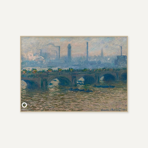 그릿시즌 클로드 모네 / Waterloo Bridge, Cloudy Weather, 1903 (액자포함, 60x84)