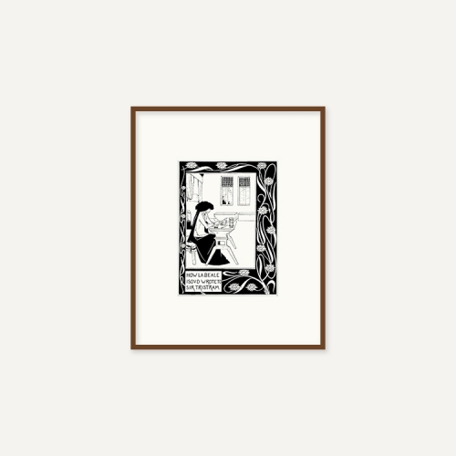 그릿시즌 오드리 비어즐리 / How La Beale Isoud Wrote to Sir Tristram (액자포함, 24x30)