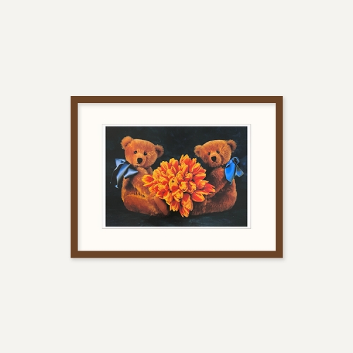 그릿시즌 미르야 드 브리스 / Teddybears Love Flowers no. 23 (액자포함, 15x20)
