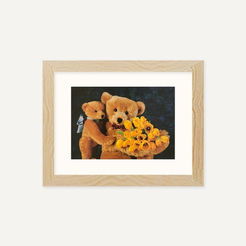 그릿시즌 미르야 드 브리스 / Teddybears Love Flowers no. 14 (액자포함, 15x20)