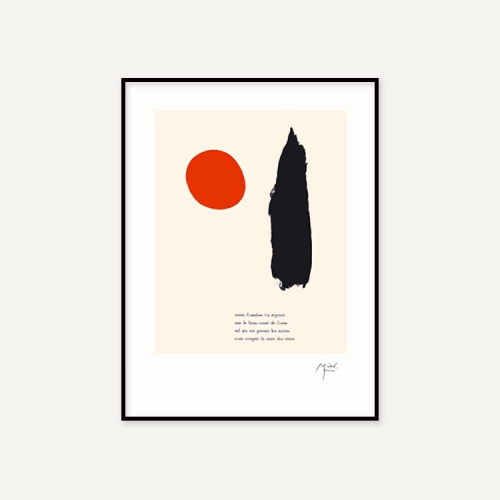 그릿시즌 호안 미로 / Parler Seul_red (액자포함, 45x60)