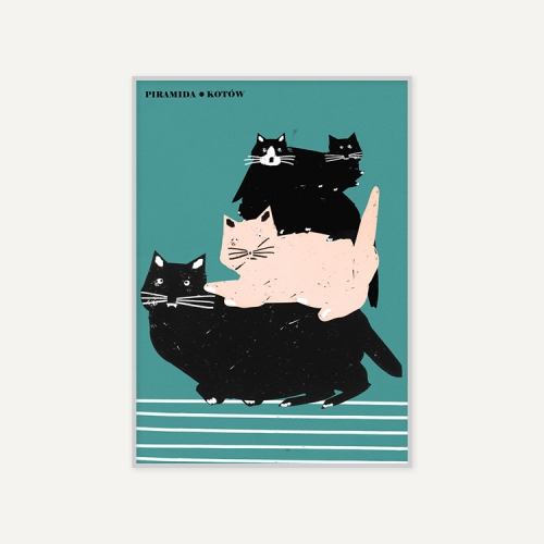 그릿시즌 야콥 자사다 / Pyramid of Cats (액자포함, 50x70)