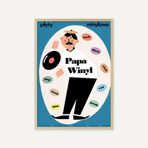 그릿시즌 야콥 자사다 / Papa Vinyl (액자포함, 48x68)