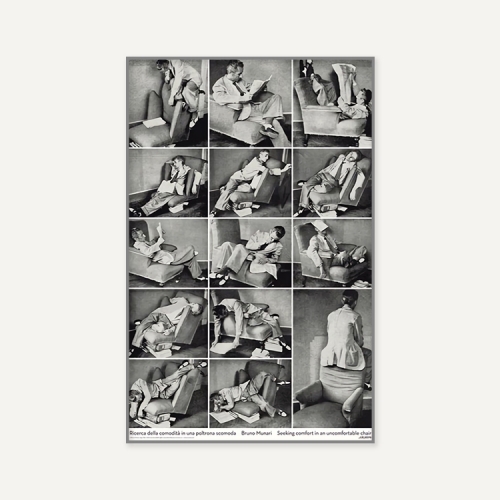 그릿시즌 브루노 무나리 / Seeking comfort in an uncomfortable chair (액자포함, 50x78)