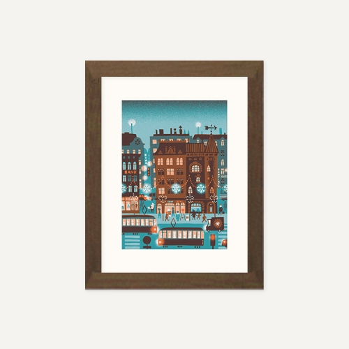 그릿시즌 티모 만타리 / Christmas Street (액자포함, 15x20)