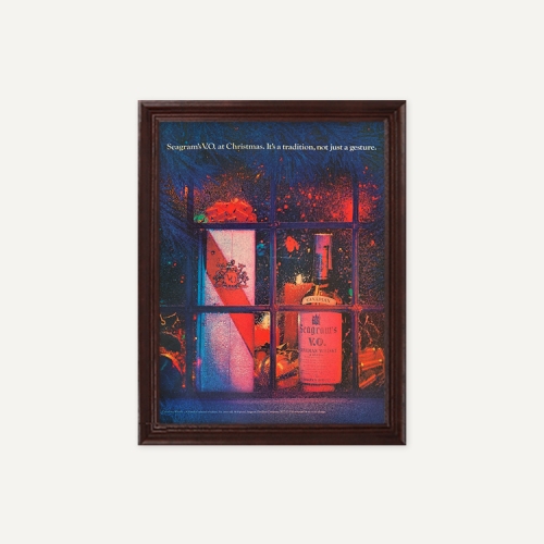 그릿시즌 1969 Seagram’s VO Whiskey Christmas (액자포함, 26x35)