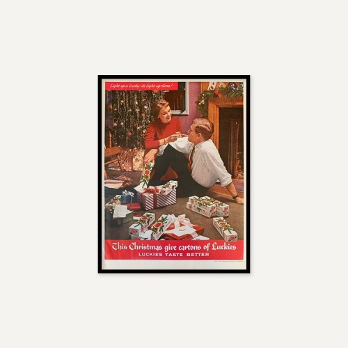 그릿시즌 1955 Lucky Strike Christmas (액자포함, 26x33)