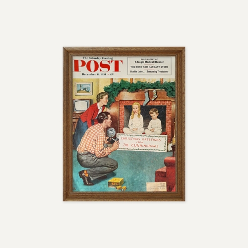 그릿시즌 1954 Saturday Evening Post Christmas (액자포함, 27x35)