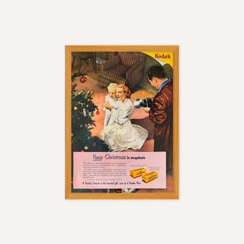 그릿시즌 1940s Kodak Film Christmas (액자포함, 26x36)