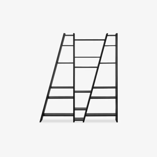 일바 델타 트리블 북케이스 블랙 ILVA Delta Triple Bookcase Black