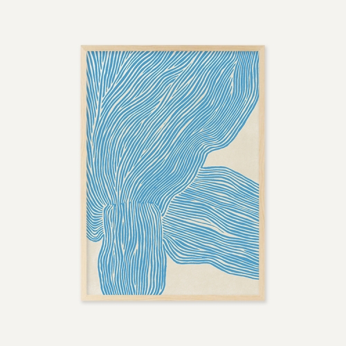 그릿시즌 레베카 하인 / The Line - Blue (액자포함, 50x70)