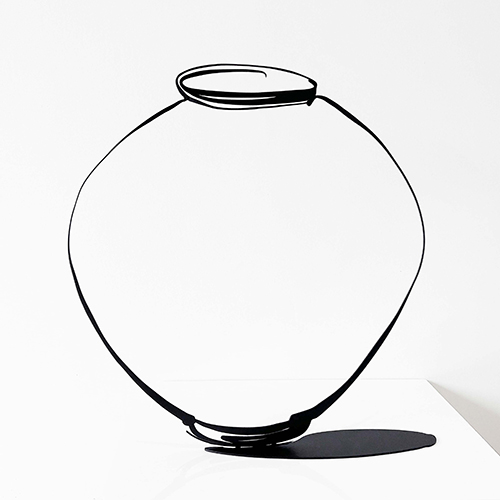더닷 Drawing Moon Jar L