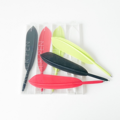 더닷 FEATHER PEN  green. red. black. white
