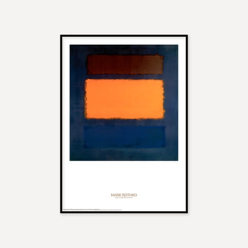 그릿시즌 마크 로스코 / Brown, Orange, Blue on Maroon, 1963 (액자포함, 50x70)