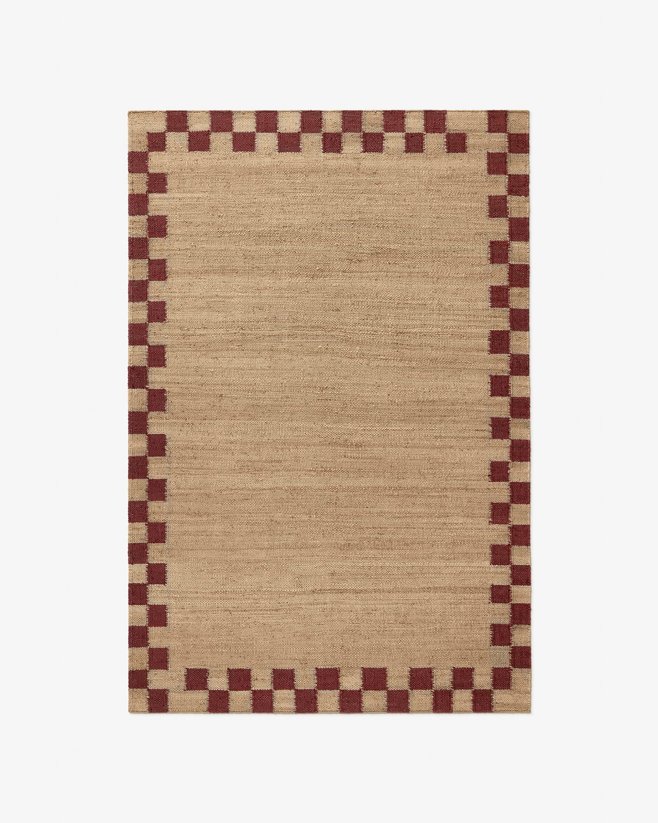 Nordic Knots Jute Bor_der Red 레드 00084
