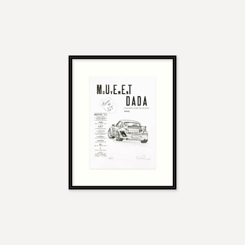 그릿시즌 다니엘 아샴 / Study for Eroded Porsche 911 GT, 2023 (액자포함, 20x25)