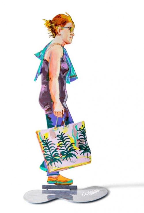 데이비드걸스타인 Walker with Shopping Bag 오브제