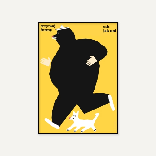 그릿시즌 야콥 자사다 / Be fit like them, runner, dog (액자포함, 50x70)