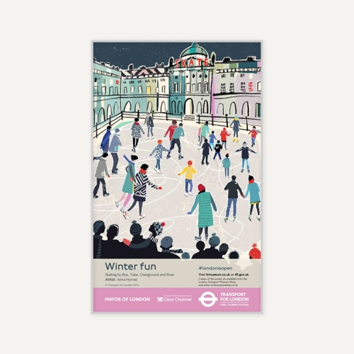그릿시즌 Winter Fun Skating (액자포함, 64x102)