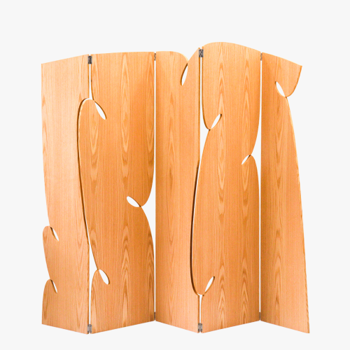 효시 Curly Room Divider | Red Oak