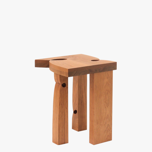효시 Curly Stool 001 | Cherry
