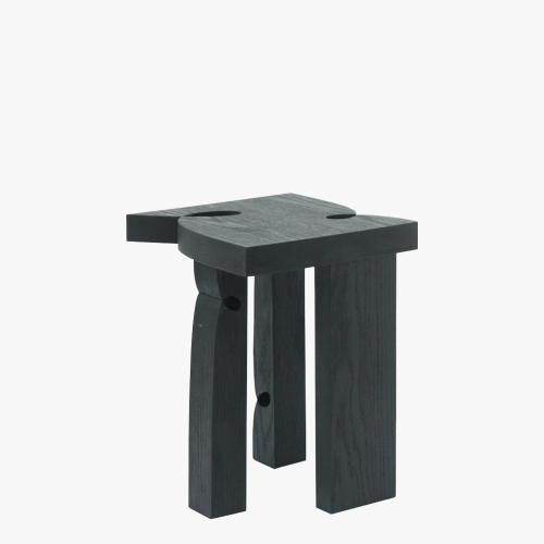 효시 Curly Stool 001 | Black