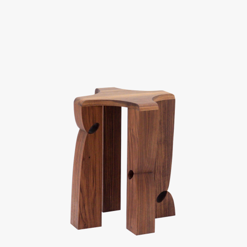 효시 Curly Stool 002 | Walnut