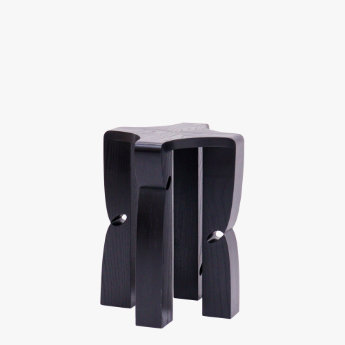 효시 Curly Stool 002 | Black
